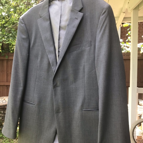 🆓 Tie .2Pcs 🎄Tommy Hilfiger Modern Fit Flex Suit Separates Coat, Gray like new. - Picture 3 of 17